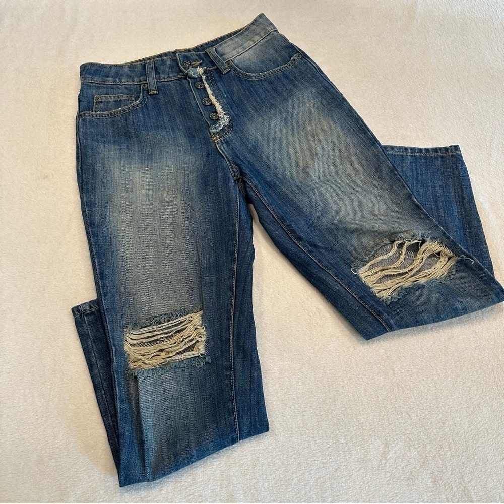 Carmar High Rise Distressed Festival Jeans